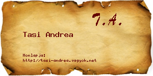 Tasi Andrea névjegykártya