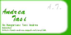 andrea tasi business card